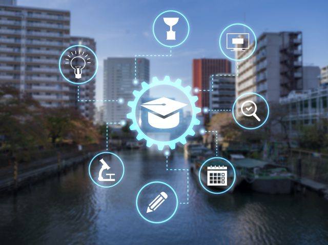 city-committed-education-collage-concept city-committed-education-collage-concept