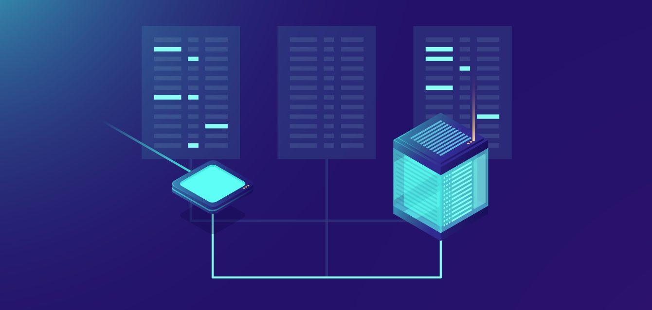 File transfer process, processing big data, server room, data center, cloud storage concept, internet conection, network topology neon isometric gradient File transfer process, processing big data, server room, data center, cloud storage concept, internet conection, network topology neon isometric gradient